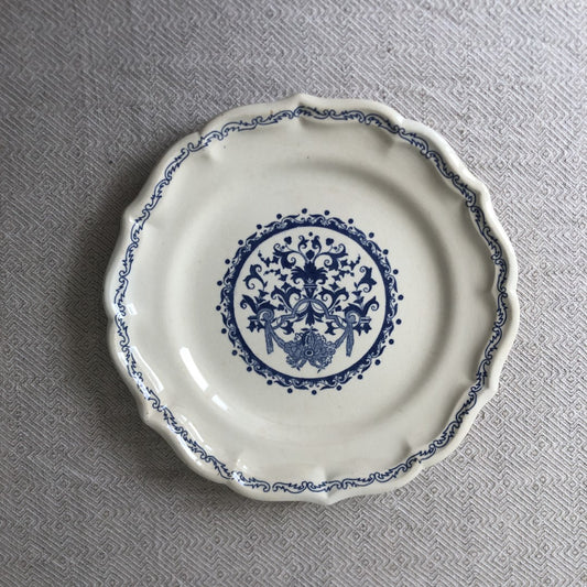 アンティーク GIEN ジアン ディナープレート 23㎝ ファイアンス・フィーヌ A