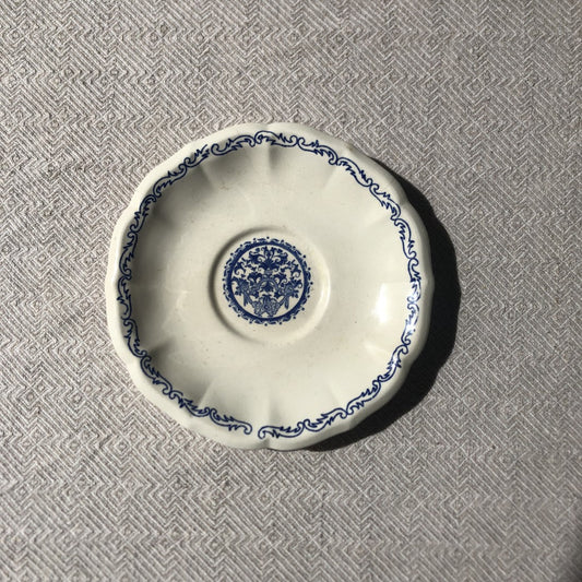 アンティーク gien ジアン プレート 小皿 15㎝ ファイアンス・フィーヌ A