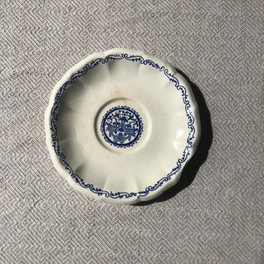 アンティーク ジアン プレート 小皿 15㎝ ファイアンス・フィーヌ B