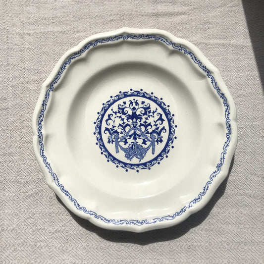 アンティーク GIEN ジアン スーププレート 25㎝ ファイアンス・フィーヌ D