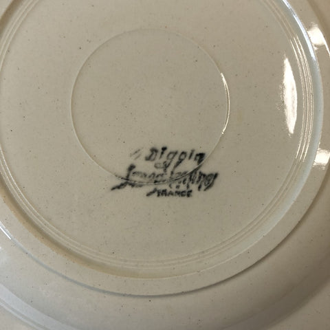 フランスアンティーク・ディゴワン・サルグミンヌ 花リム スープ・プレート 深皿 H