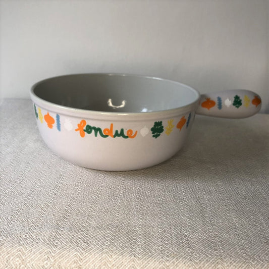 フランス ル・クルーゼ ヴィンテージ フォンデュ鍋大型 フランスアンティーク ブロカント・蚤の市