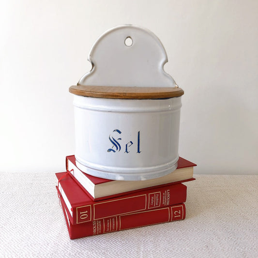 フランスアンティークホーローセル缶