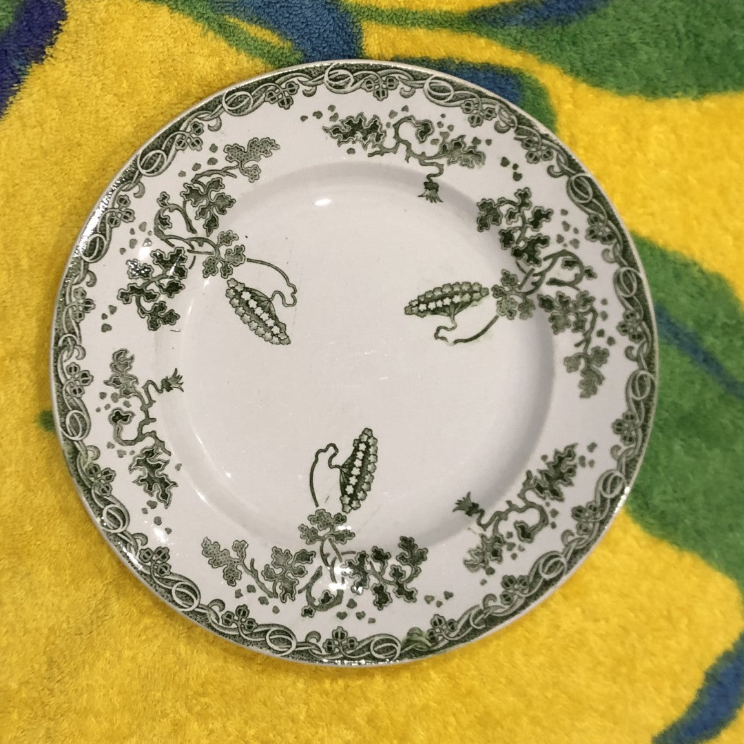 フランスアンティーク・サンタマン アマージュのディナープレート 平皿 22㎝　I