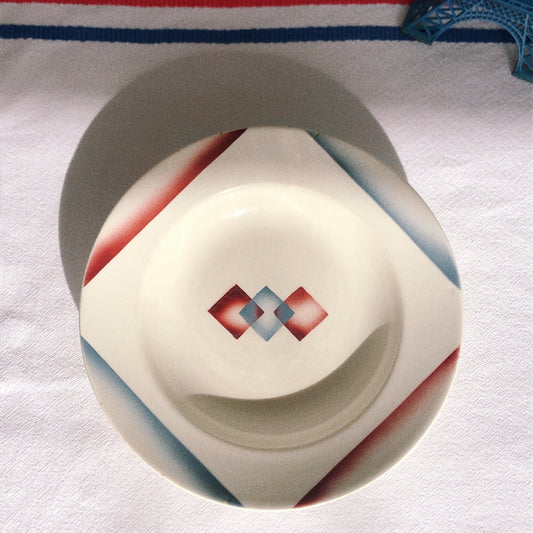 フランス Badonviller バドンヴィレー スーププレート 深皿 フランスアンティーク食器 ブロカント 蚤の市