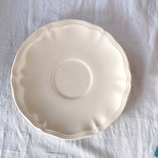 ディゴワンサルグミンヌ 花リム ソーサー・デザートプレート E フランスアンティーク食器 ブロカント 蚤の市