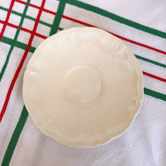 ディゴワンサルグミンヌ 花リム ソーサー・デザートプレート I フランスアンティーク食器 ブロカント 蚤の市