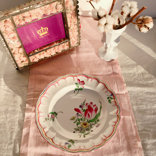 リュネヴィル " Réverbère"シリーズ クルーズプレート 深皿 D フランスアンティーク食器 蚤の市 ブロカント