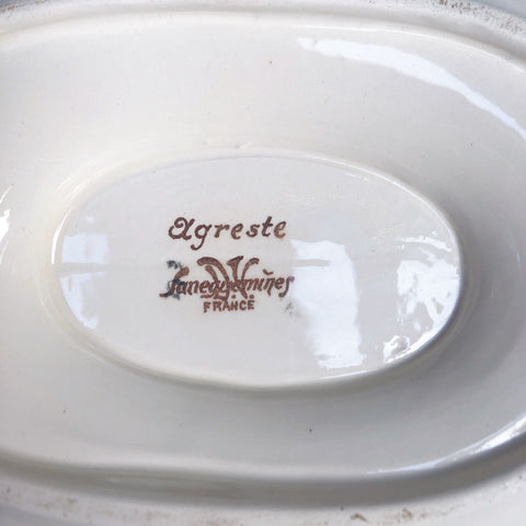 サルグミンヌ sarreguemines アグレスト ソーシエール フランスアンティーク食器 フランス蚤の市・ブロカント