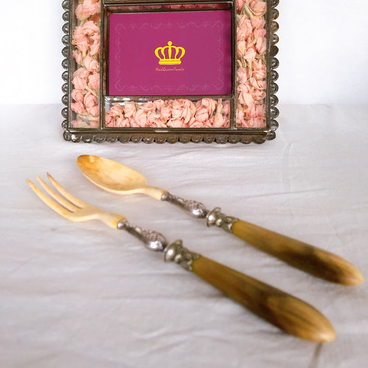 フランスアンティークカトラリーセット フォーク&スプーン フランスアンティーク食器 ブロカント 蚤の市