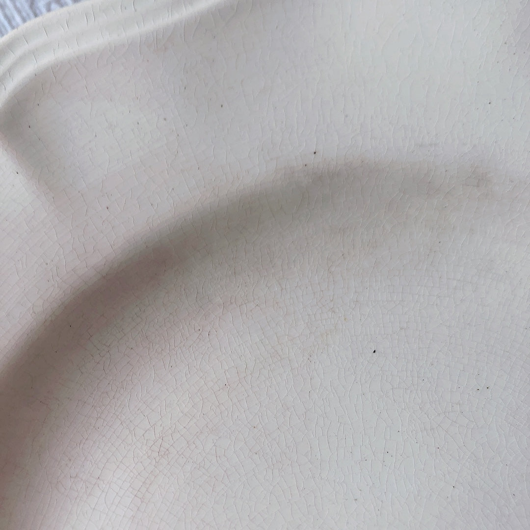 ディゴワン＆サルグミンヌ 花リム 低いコンポティエ コンポ―ト皿 ケーキスタンド A フランスアンティーク食器 ブロカント 蚤の市