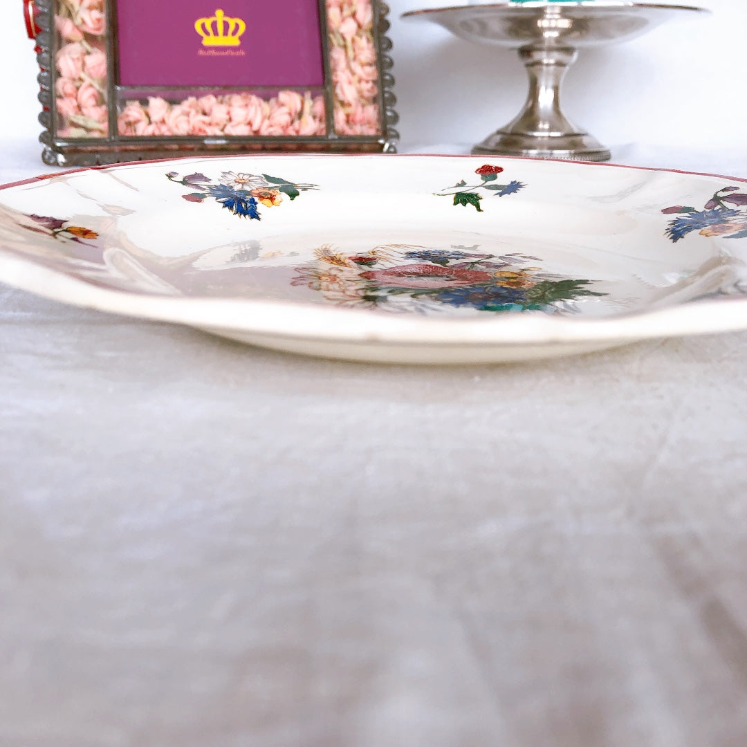 サルグミンヌ sarreguemines アグレスト 平皿 プレート A フランスアンティーク食器 フランス蚤の市・ブロカント