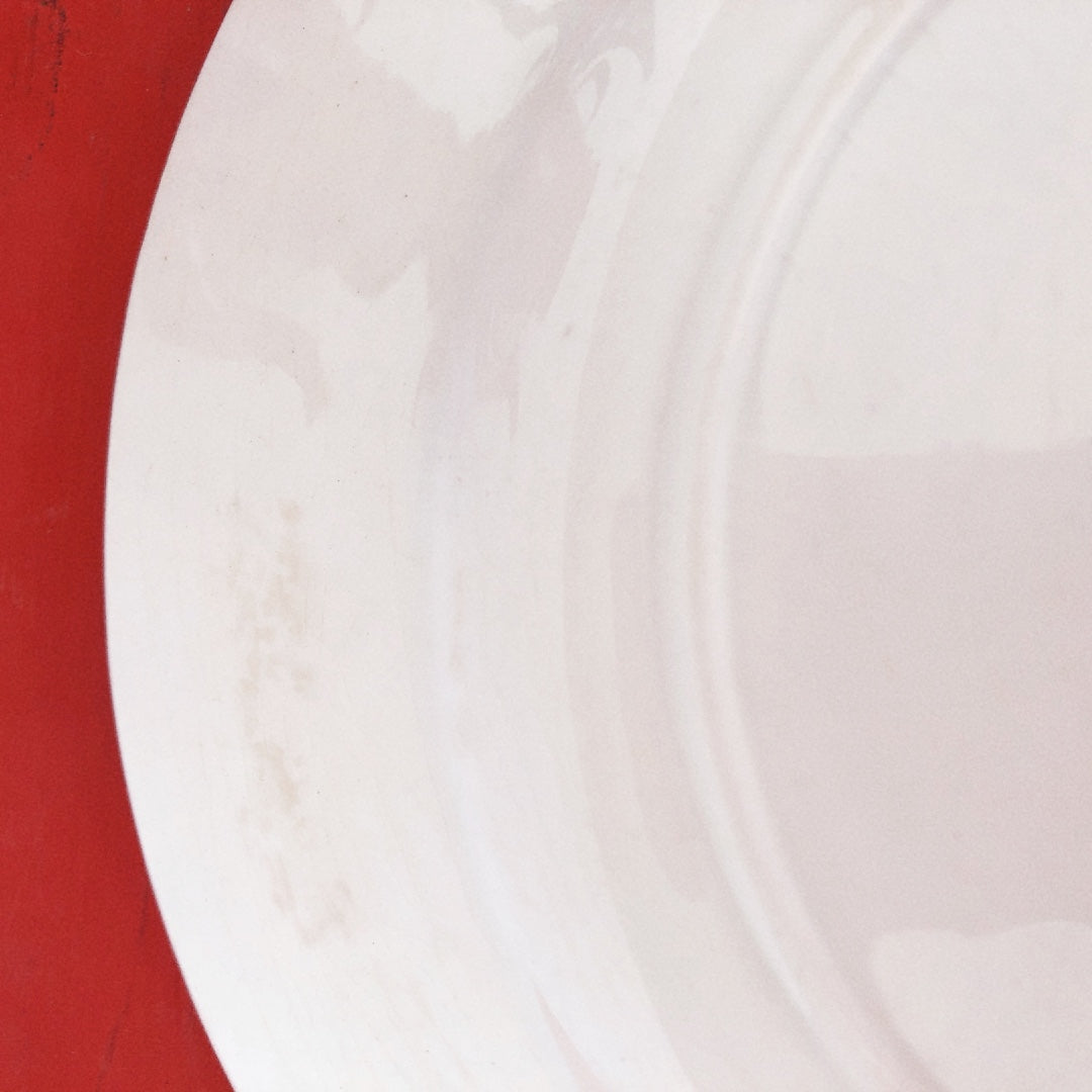 ジアン Gien 『BAYONNE』ディナープレート バスク柄 レッド✕ブルー B フランスアンティーク・食器・皿・プレート ブロカント