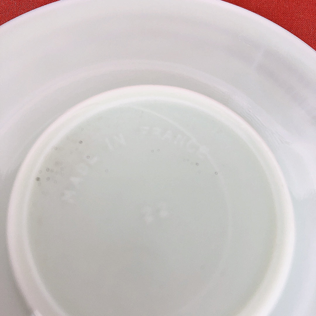 フランス アルコパル社 ミルクガラス  カップ＆ソーサー ミントグリーン C フランスアンティーク ビンテージ・食器・皿・プレート ブロカント