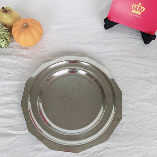 フランスアンティーク 六角形プレート イノックス製 フランスアンティーク・ヴィンテージ食器 ブロカント 蚤の市