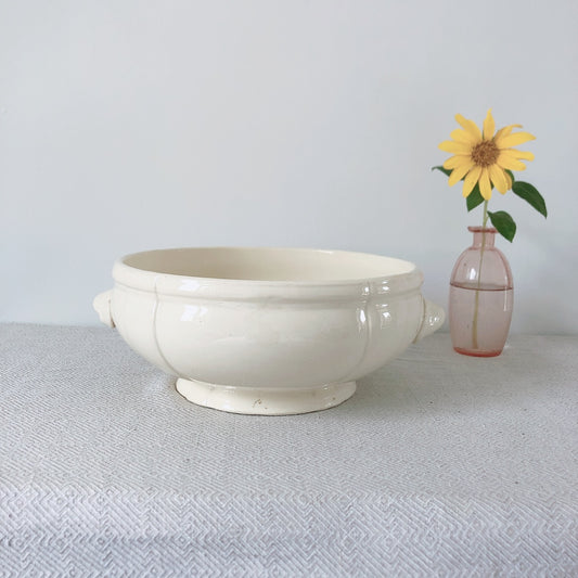 フランス ディゴワン&サルグミンヌ 花リム・サラディエ サラダボウル フランスアンティーク食器 ブロカント 蚤の市