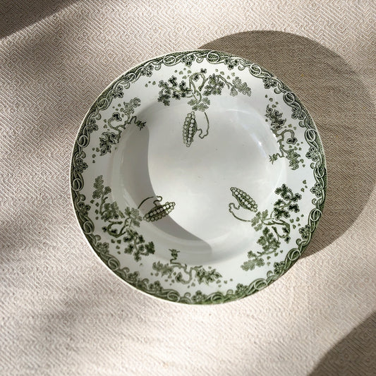 フランスアンティーク・サンタマン アマ―ジュのスーププレート 深皿 22.5㎝ G フランスアンティーク食器 ブロカント 蚤の市