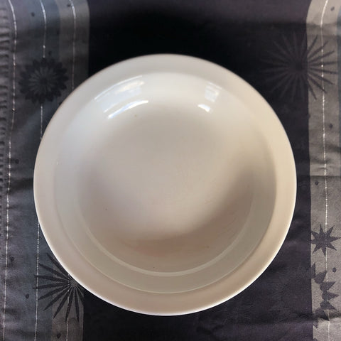 フランス アンティーク Digoin&sarreguemines ディゴワンサルグミンヌ 白い大きな深皿 30.5cm フランスアンティーク食器 ブロカント 蚤の市