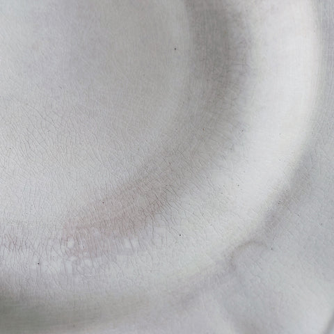ディゴワン＆サルグミンヌ 花リム 低いコンポティエ コンポ―ト皿 ケーキスタンド B フランスアンティーク食器 ブロカント 蚤の市