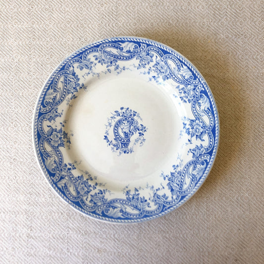 フランスアンティーク U&C sarreguemines サルグミンヌ コンポティエ コンポート皿 ケーキスタンド フランスアンティーク食器 ブロカント 蚤の市