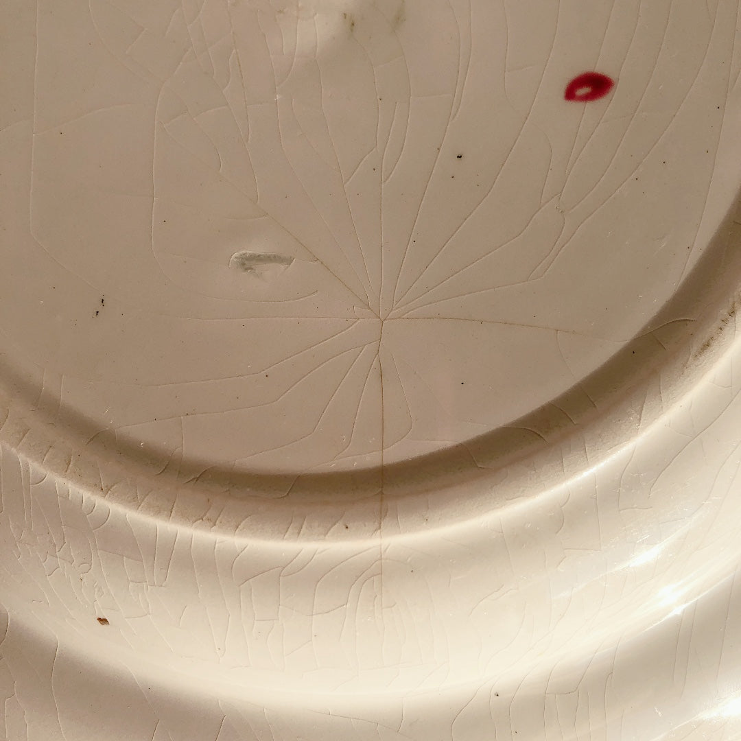 リュネヴィル " Réverbère"シリーズ クルーズプレート 深皿 A フランスアンティーク食器　蚤の市　ブロカント