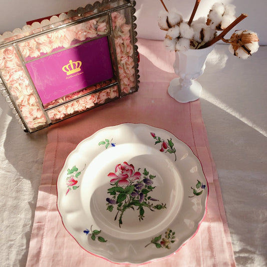 リュネヴィル " Réverbère"シリーズ クルーズプレート 深皿 A フランスアンティーク食器 蚤の市 ブロカント