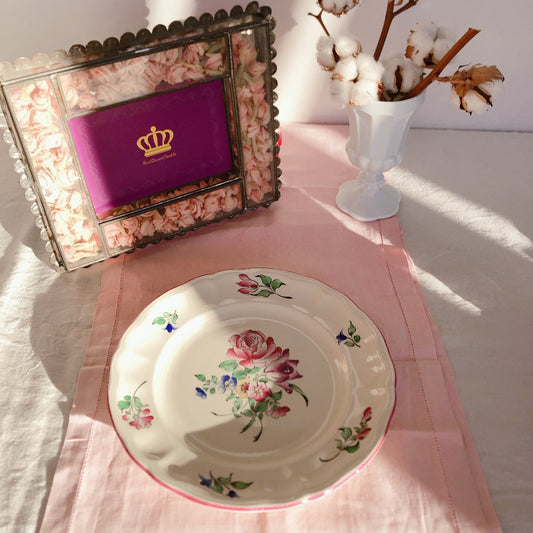 リュネヴィル " Réverbère"シリーズ プレート 平皿 C フランスアンティーク食器 蚤の市 ブロカント