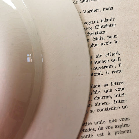 フランスアンティーク U＆Cサルグミンヌ 深皿 ”ROYAT” ロワイヤ C フランスアンティーク食器　ブロカント　蚤の市