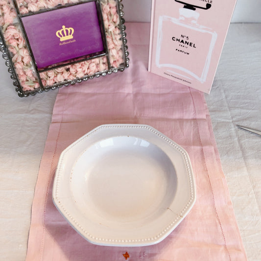 Longchamp ロンシャン のオクトゴナルクルーズプレート B フランスアンティーク食器 フランス蚤の市・ブロカント