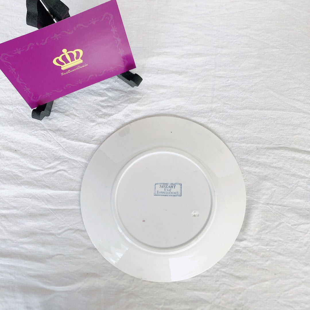 サルグミンヌ U＆C ”モーツァルト” ディナープレート 平皿 F フランスアンティーク食器 ブロカント 蚤の市