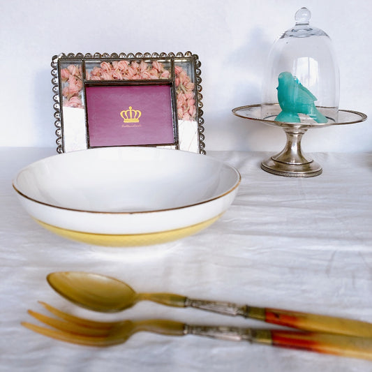 フランスアンティーク ムーランデルー サラダボウル サラディエ フランスアンティーク食器 ブロカント 蚤の市