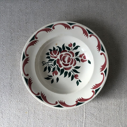 フランスアンティーク・食器・皿・プレート ブロカント Longwy Alsace・ロンウィー スーププレート C