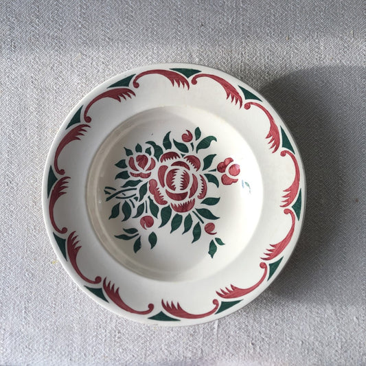 フランスアンティーク・食器・皿・プレート ブロカント Longwy Alsace・ロンウィー スーププレート D